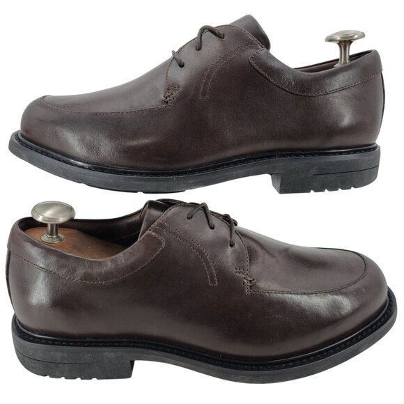 Red Wings Brett 4075 Mens 10EEEE Comfort Casual Oxfords Brown Leather Work Shoes - Picture 4 of 12